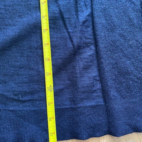 Strellson Navy "Extra Fine Merino" Wool Sweater - Picture 5 of 12